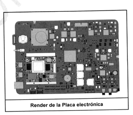 Vista documental de la placa electrónica